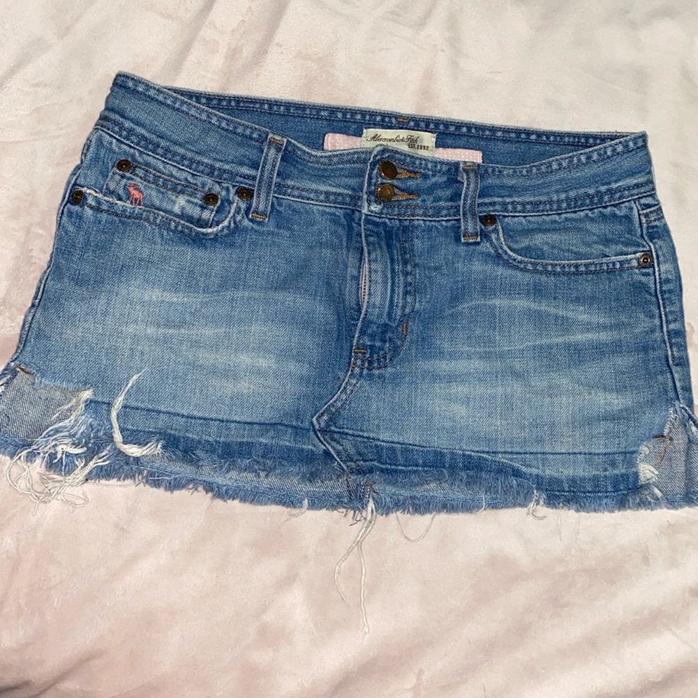Micro Mini Abercrombie & Fitch Jean Skirt